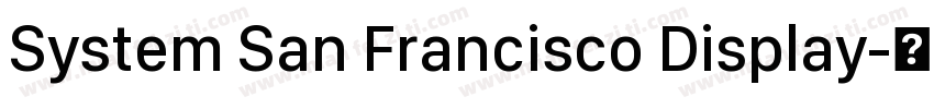 System San Francisco Display字体转换